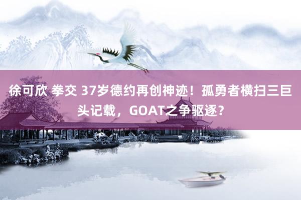 徐可欣 拳交 37岁德约再创神迹！孤勇者横扫三巨头记载，GOAT之争驱逐？