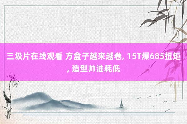 三圾片在线观看 方盒子越来越卷, 15T爆685扭矩, 造型帅油耗低